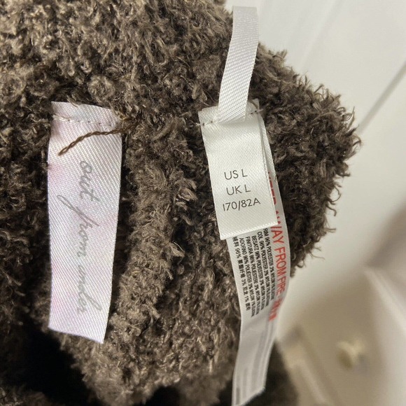 Urban Outfitters Out From Under Size Large Fuzzy Flare Lounge Pants Brown Plush - Picture 5 of 12